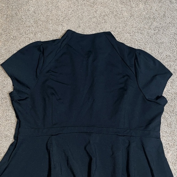 ModCloth High Society Keyhole Vintage Fit & Flare Mini Dress Black 3X - Picture 6 of 8